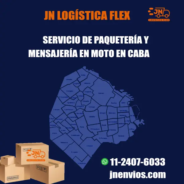 Mensajería en Moto en Buenos Aires con JN Logística Flex